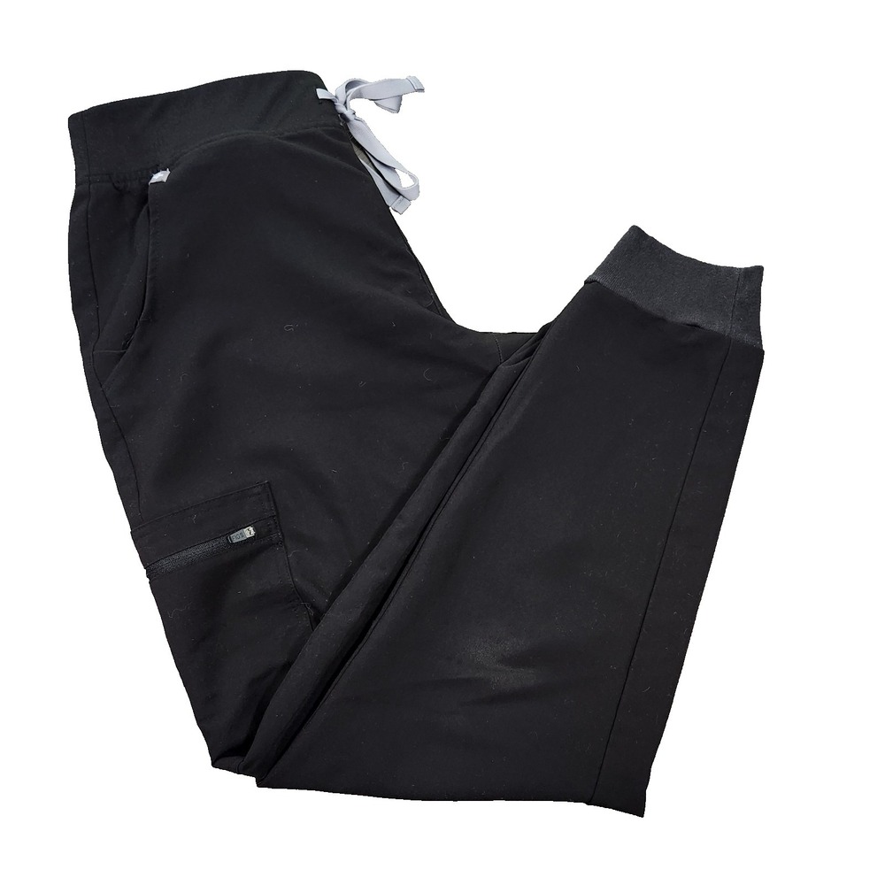 FIGS Zamora Jogger Scrub Pants Black Technical Collection Medium W18SW2005